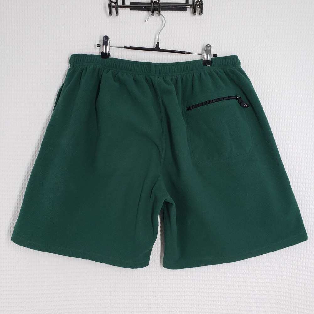 Vintage Outersport Fleece Shorts Womens XL Green Sweatshorts High Waisted Cozy - Picture 3 of 16